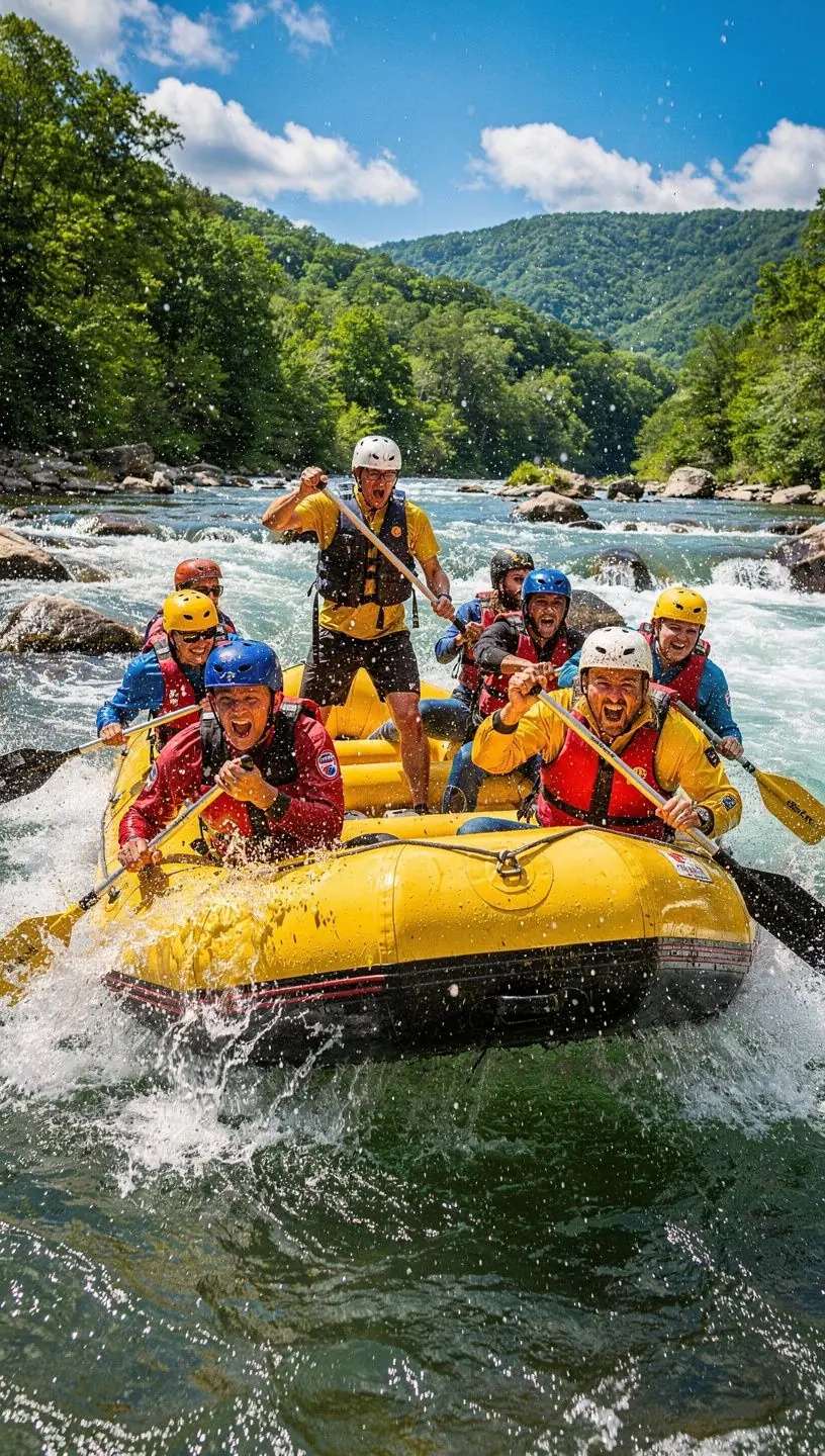 Przewodnik pokazujący uczestnikom wycieczki unikalne gatunki ptaków w lasach Kalifornii.