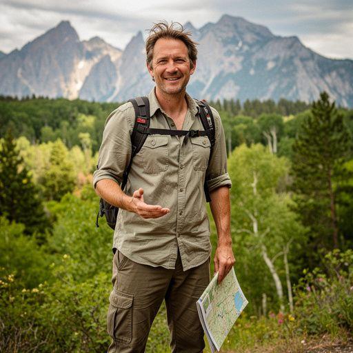 Fotografia pięknego jeziora otoczonego lasami w USA.